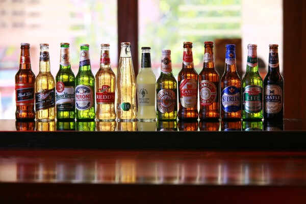 SABMiller: Photography of beer culture in the South Africa.  Picture shows the full portfolio of brands brewed by The South African Breweries Ltd (SAB), a subsidiary of SABMiller plc. SAB enjoys a market share of c. 97% in South Africa.  Mandatory credit: One Red Eye/Philip Meech